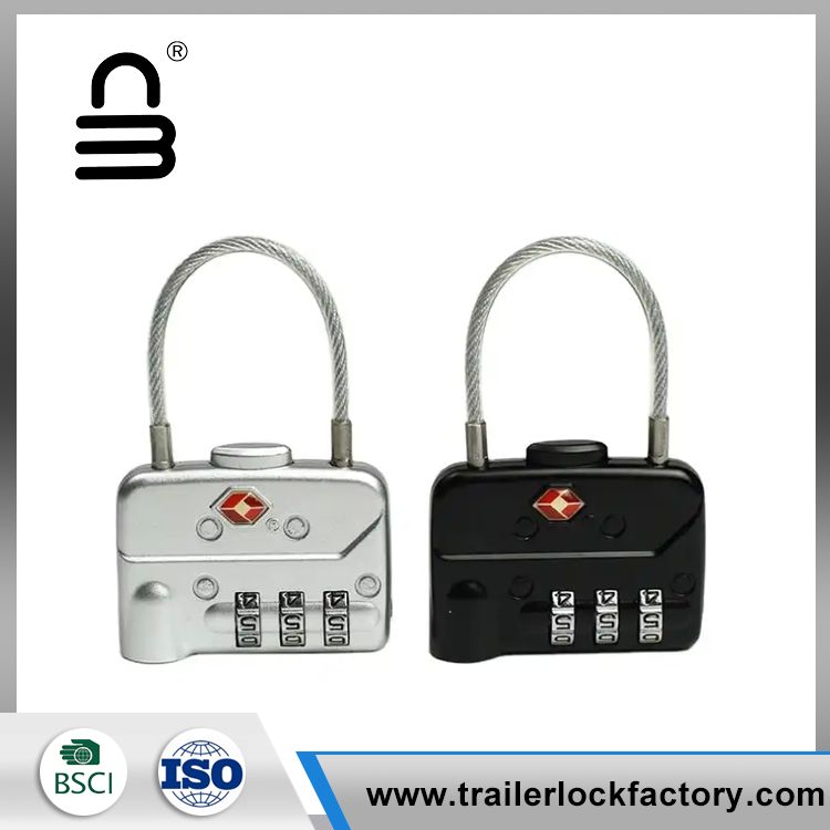 Cablu pentru bagaje de călătorie cu 3 cadrane TSA Lock